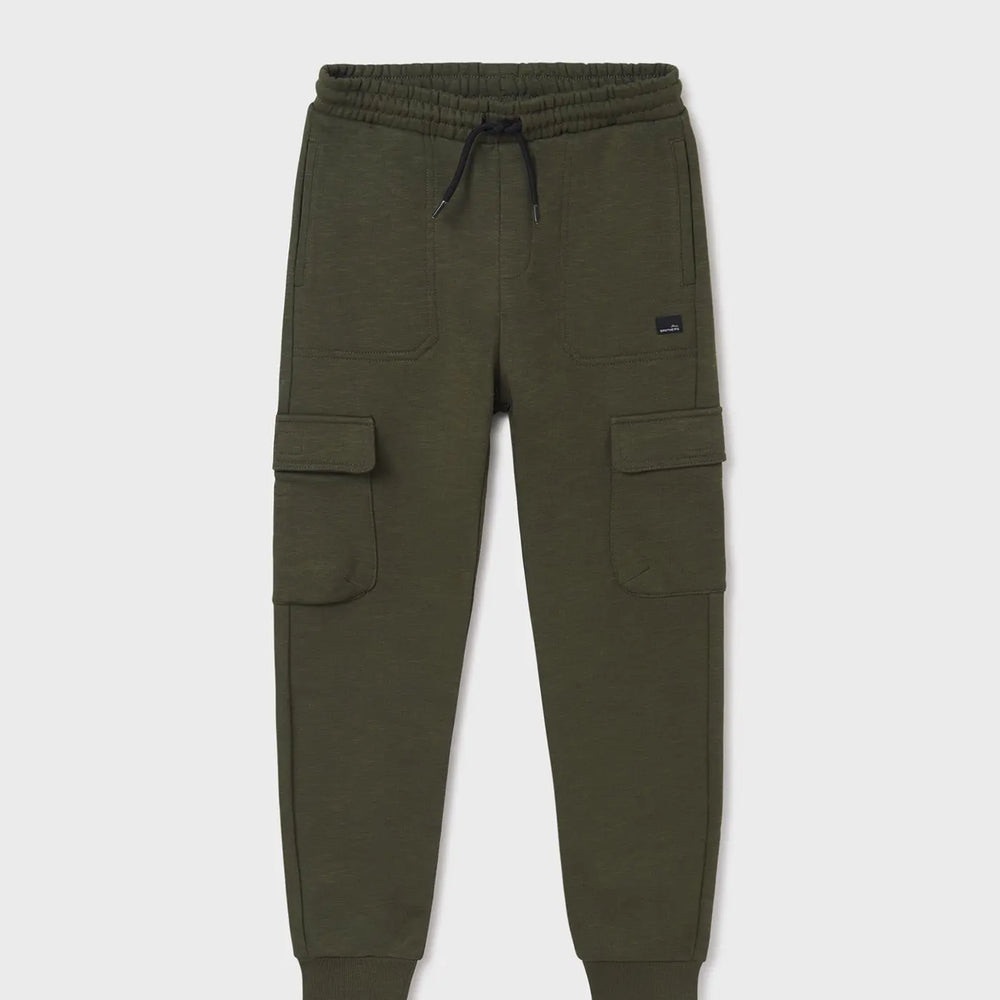Size 14 Boys Mayoral Dark Green Cargo Joggers